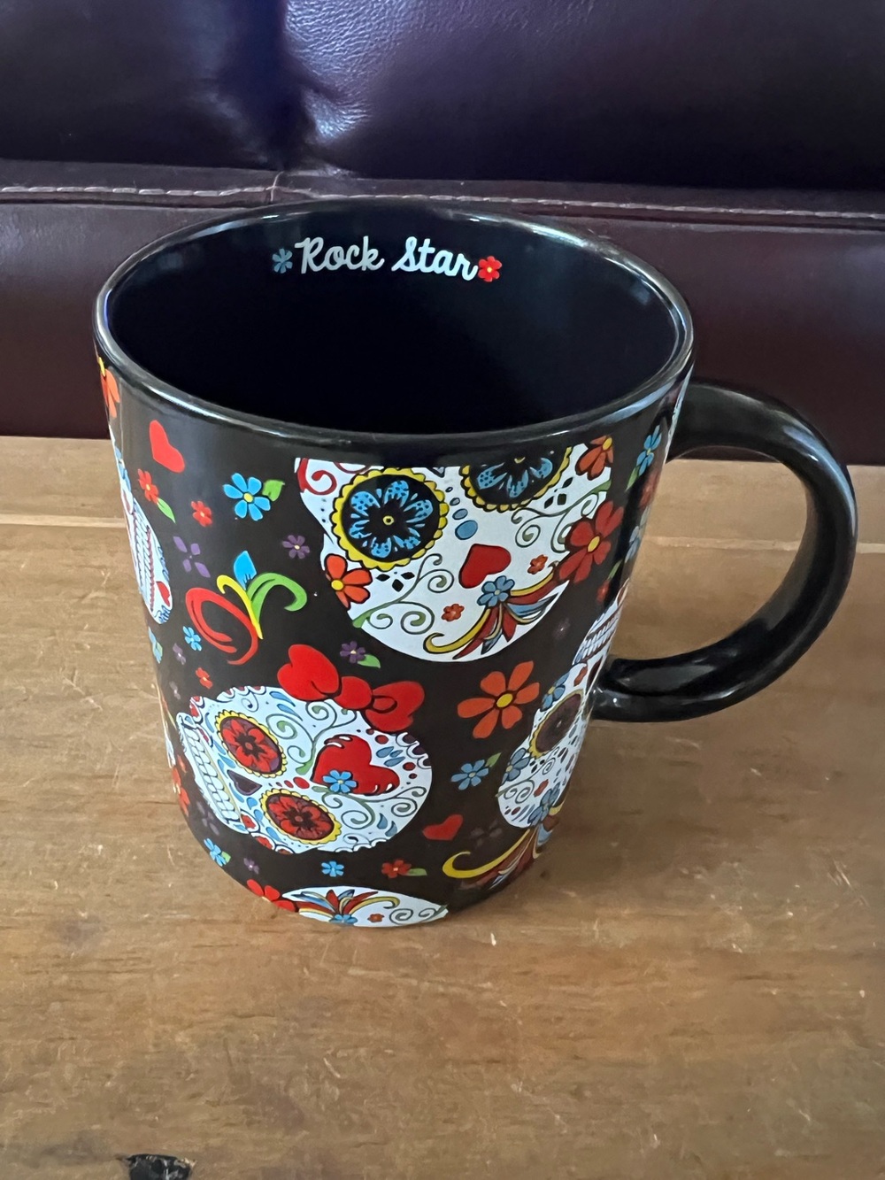 Rock Star, Sugar Skull Coffee mug. Excellent condition. Holds 24oz.